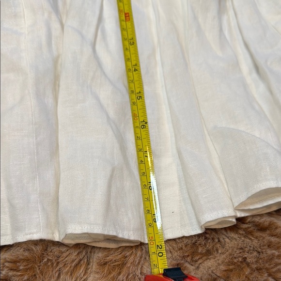 Loft Elegant White Pleated Skirt size 0 - Picture 8 of 10